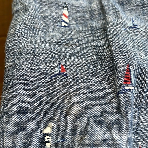 Janie and jack chambray nautical print overalls - Picture 4 of 8